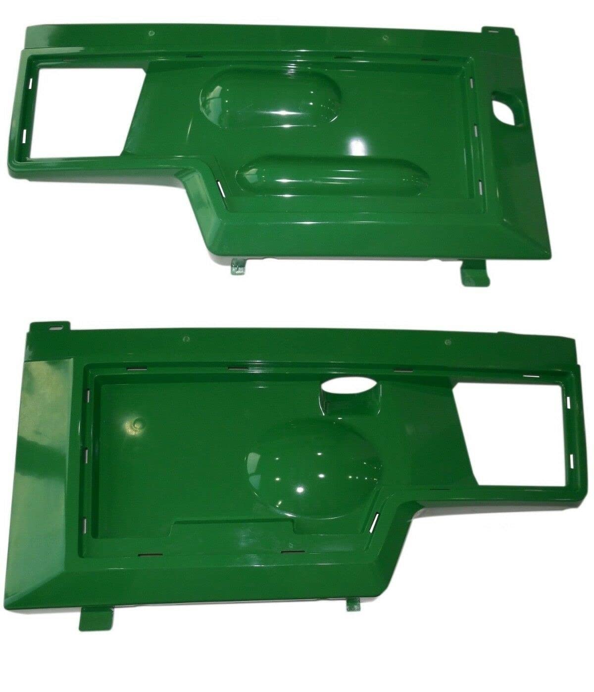John Deere 445 LH/RH Side Panel & Screen Sticker Set with Retaining Clips AM128982 AM128983 - Perfect for Tractor Restoration & DIY Repairs