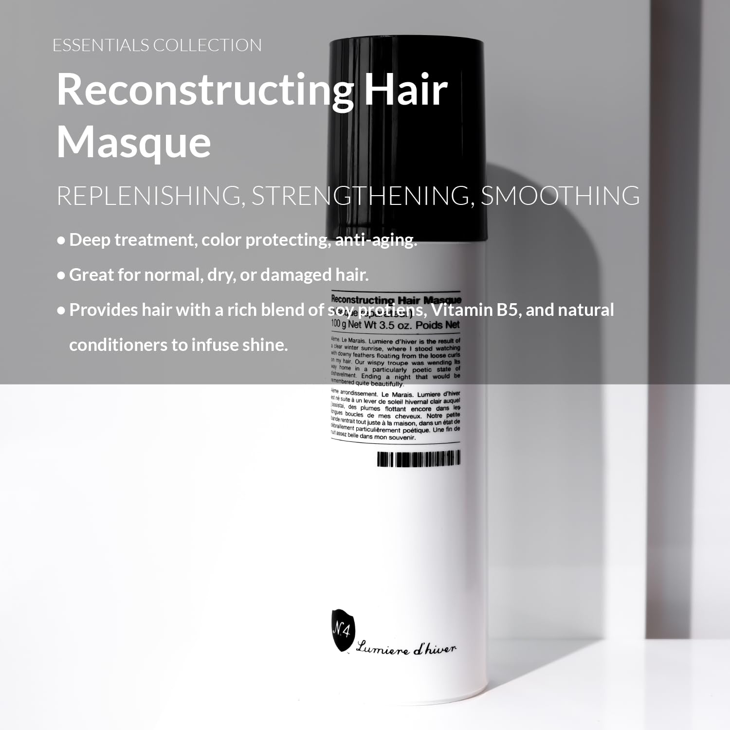 Number 4 Hair Mask for Damaged Hair - Deep Conditioning Treatment & Reconstructing Masque (3.5 oz) | Repair Dry, Brittle Hair for Silky Smooth Results | Perfect for Salon-Quality At-Home Hair Care