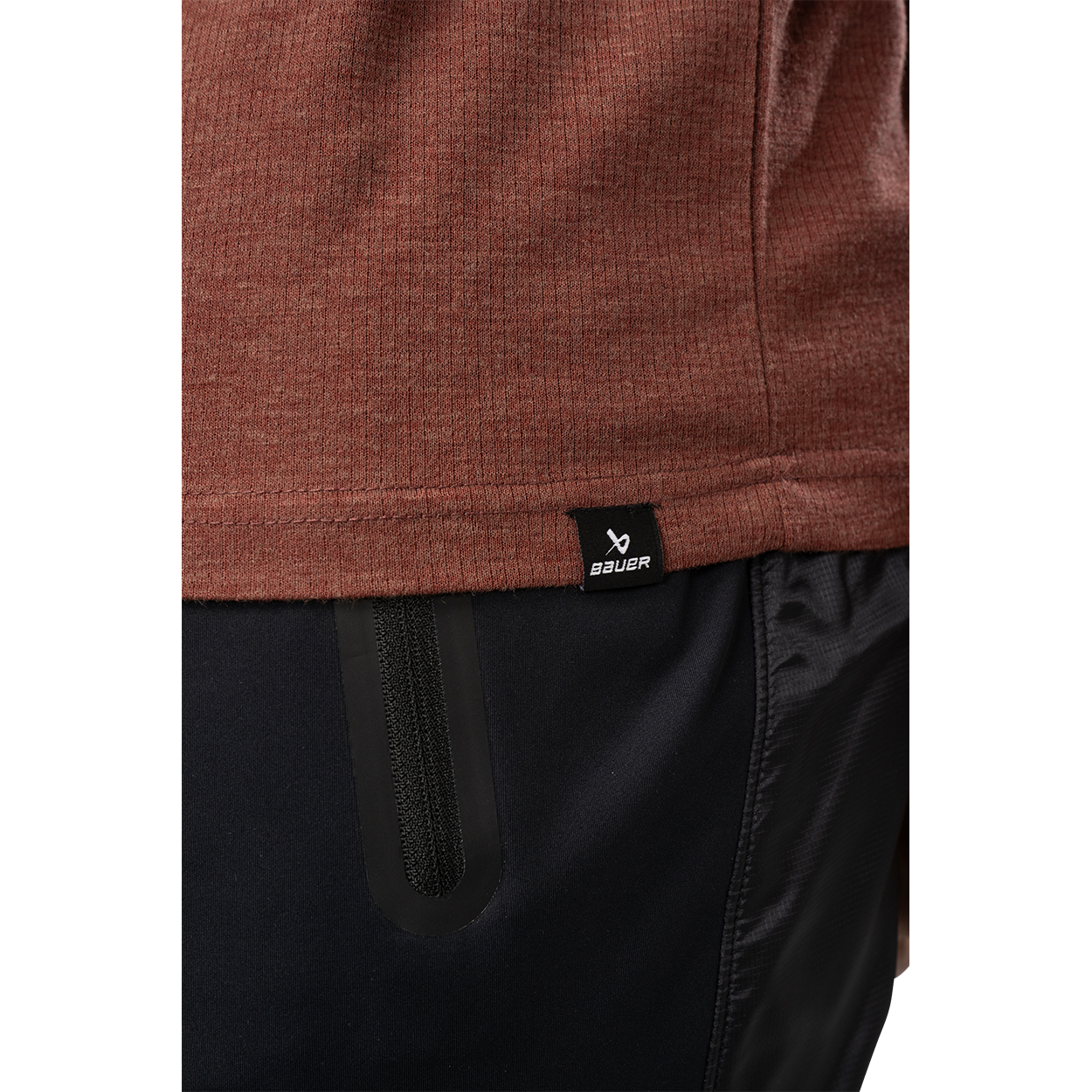 Bauer FLC Merino Wool Long Sleeve Tech Tee for Men - Moisture Wicking & Odor Resistant Performance Shirt for Hockey, Skiing & Outdoor Activities