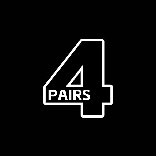 4 Pairs Black