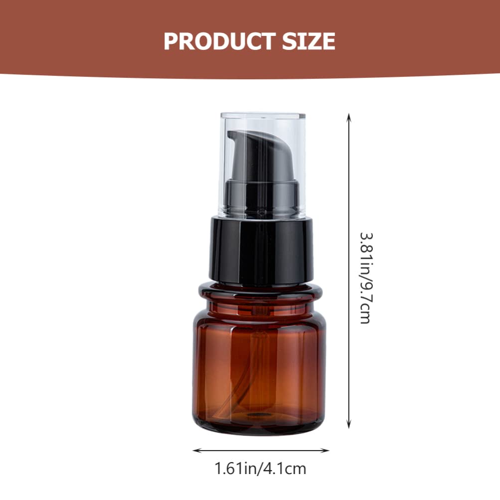 FOMIYES 1 Set Amber Glass Spray Bottles - Travel Size Perfume & Lotion Bottles with Pump for Cosmetics, Essential Oils, DIY Skincare - Perfect for Home, Salon, Travel & Gift Packaging