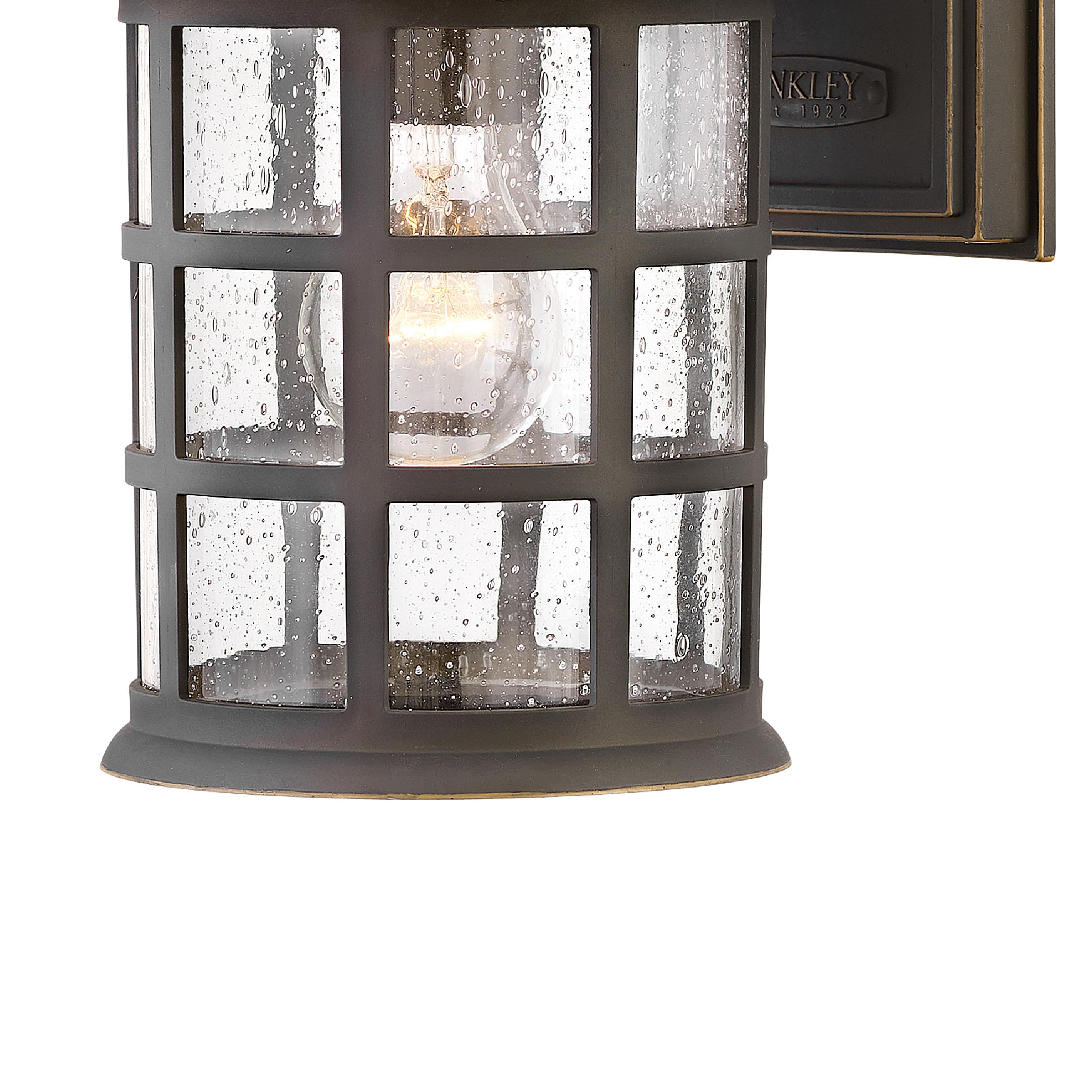 Hinkley 1864OZ Freeport Outdoor Wall Mount Lantern - Medium Size Oil Rubbed Bronze Finish - Perfect for Porch, Patio, Garden & Entryway Lighting