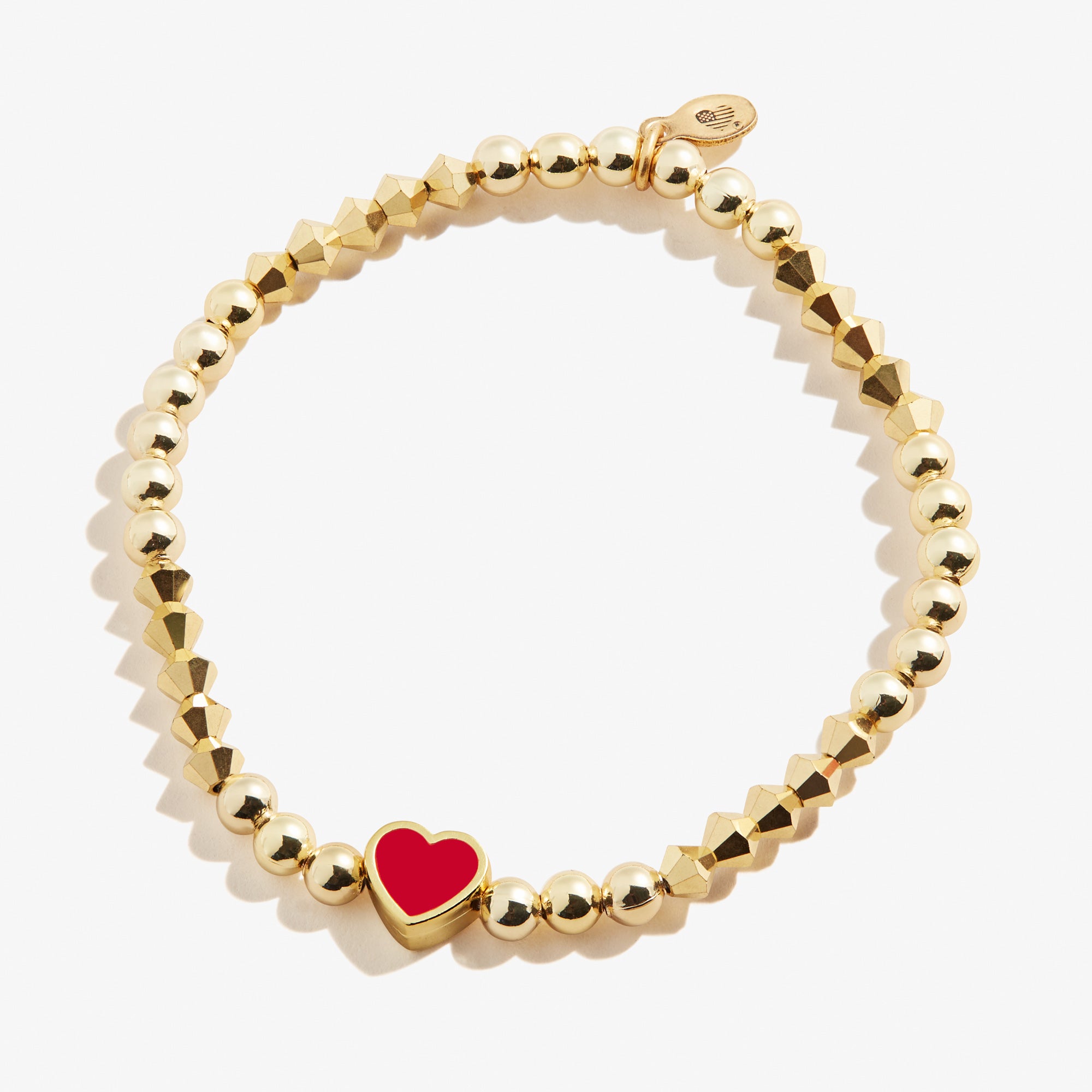 Red Heart Stretch Bracelet - Adjustable Elastic Beaded Bracelet for Women & Girls - Perfect for Valentine's Day, Mother's Day Gifts & Everyday Fashion Accessory