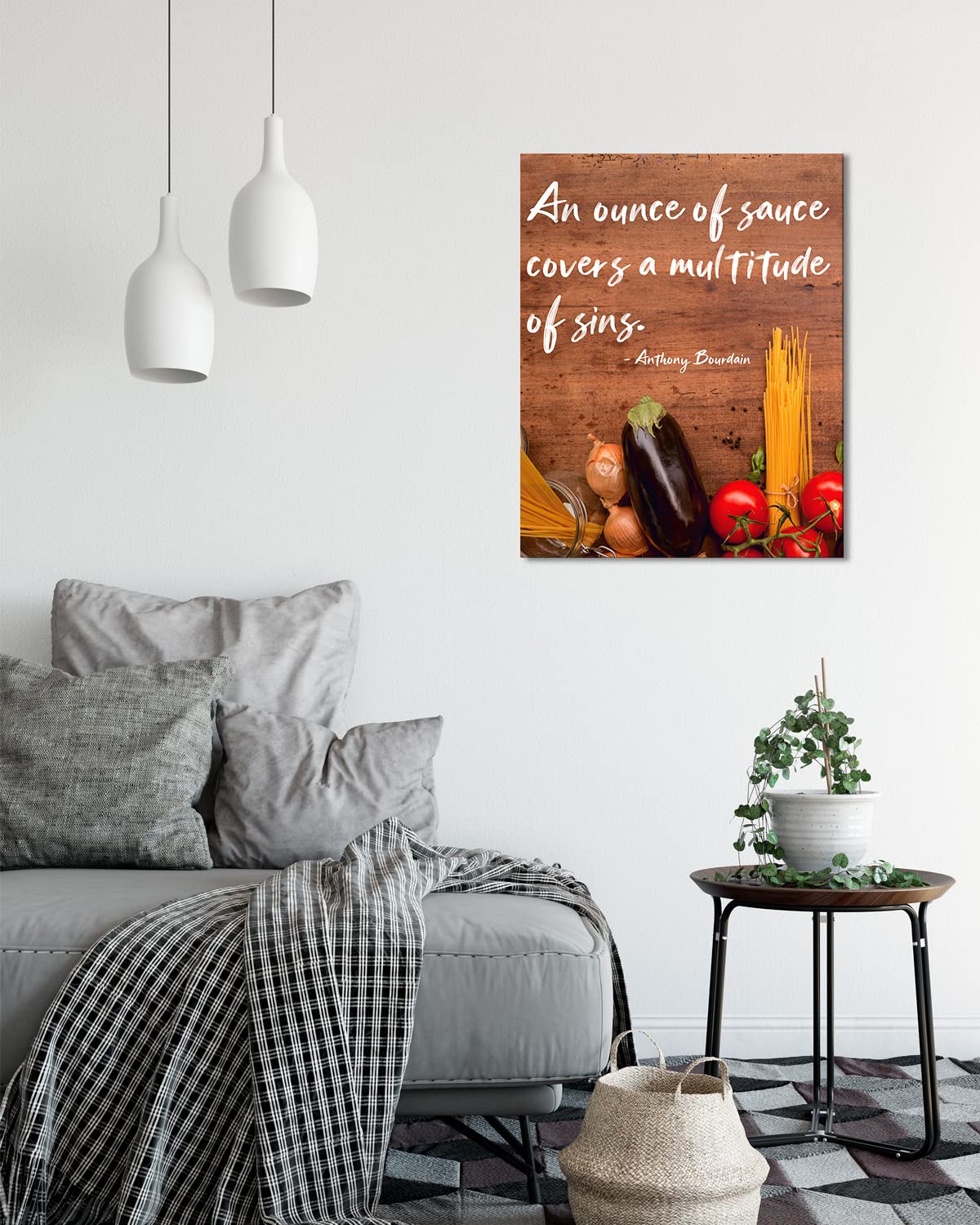 Anthony Bourdain Kitchen Wall Art - Chef Decor Poster 32x40 for Home & Restaurant