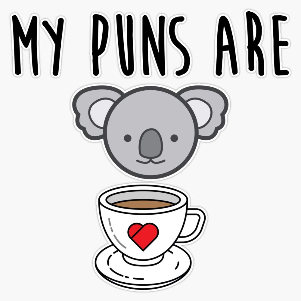 Koala Tea Pun Sticker - 5