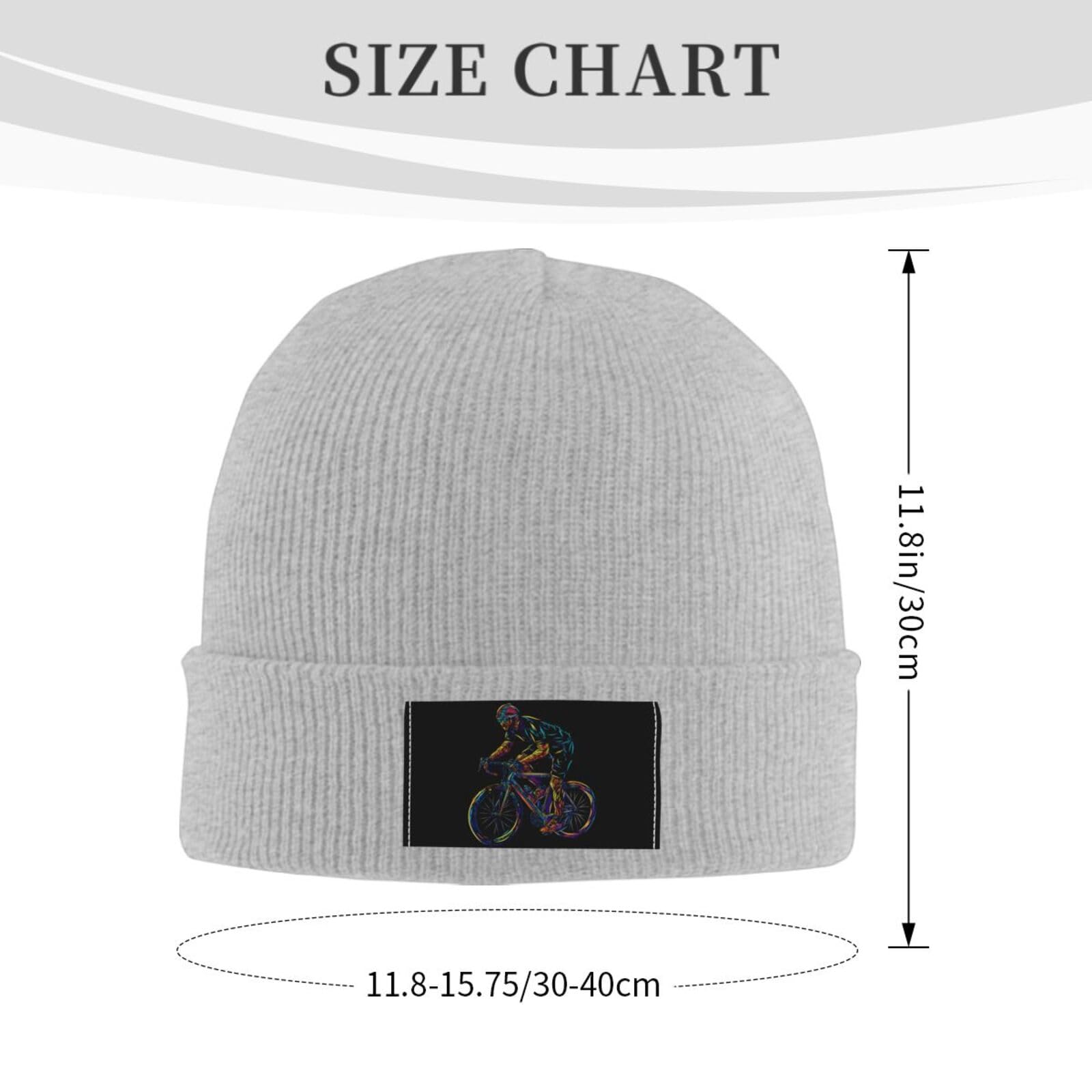 Men's & Women's Knit Cuffed Beanie Hat - Winter Warm Skull Cap for Cycling & Outdoor Activities | Unisex Fashion Accessory for Cold Weather