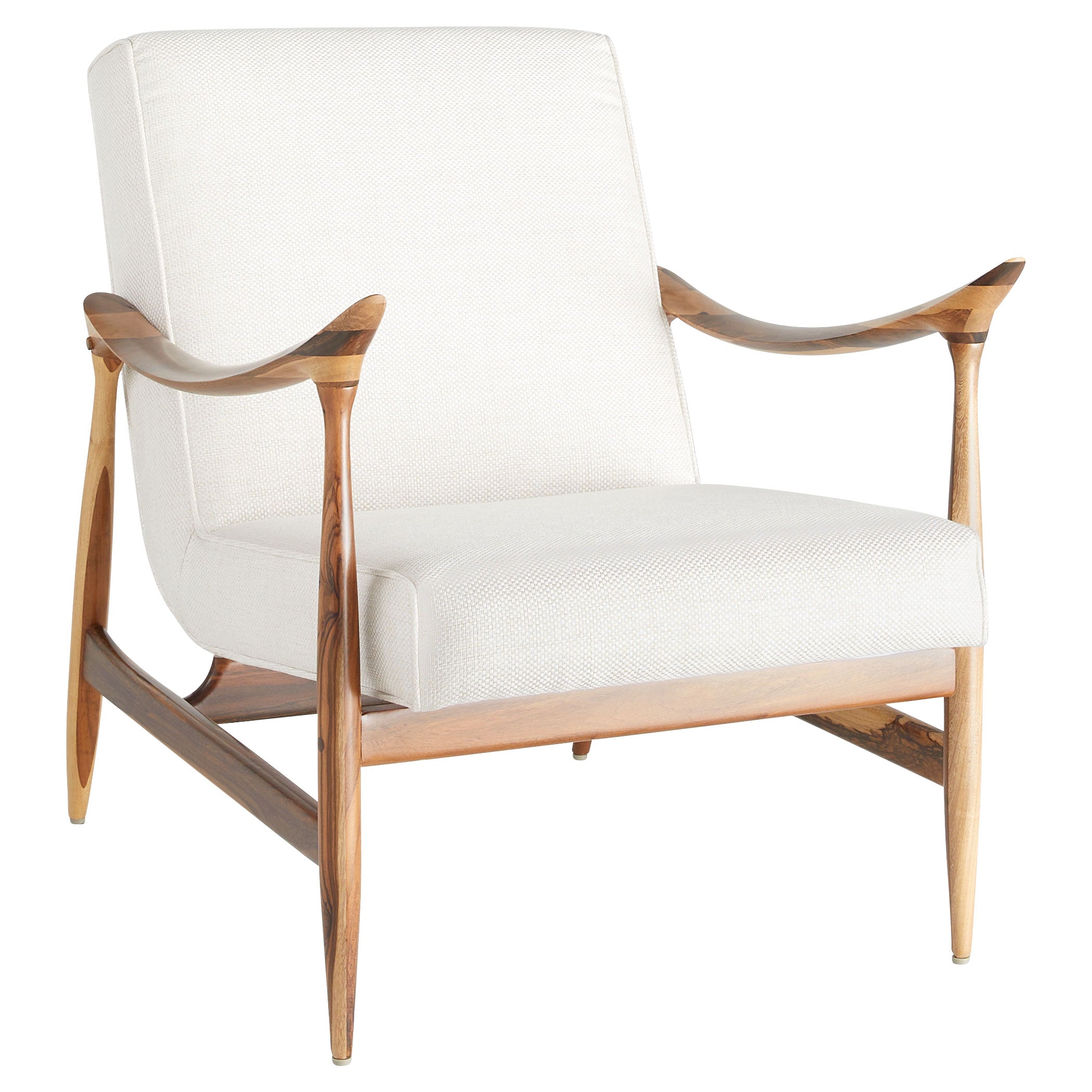 Cyan Design 11817 Oscar Arm Chair in Light Brown and Cream - Stylish Upholstered Accent Chair for Living Room, Bedroom, or Office Decor