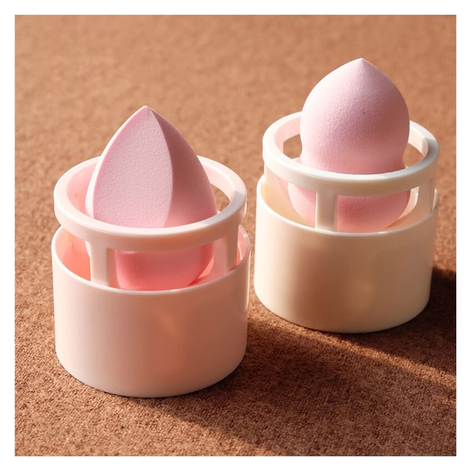 Detachable Makeup Puff Rack | Sponge Egg Drying Hanger | Beauty Makeup Powder Puff Storage Holder & Organizer (Pink) - Perfect for Salon, Makeup Studio & Home Vanity Organization