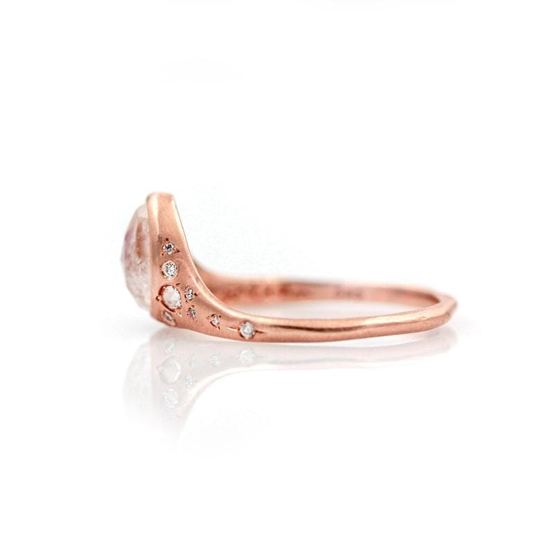 Moonstone Ring for Women - Genuine Moonstone Jewelry with Sterling Silver Band - Perfect for Everyday Wear, Gift Giving & Spiritual Healing