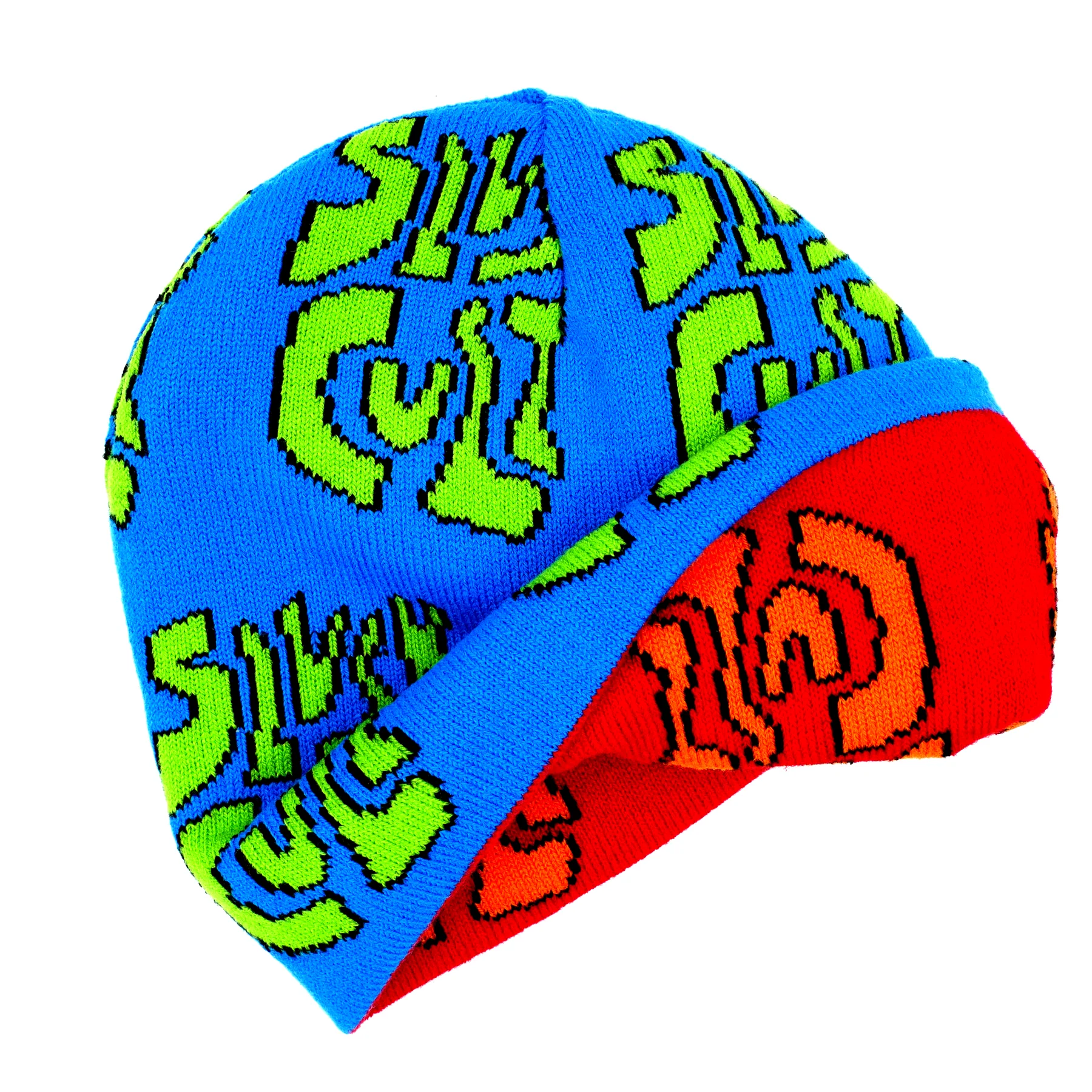 Slushcult Reversible Skull Cap Beanie for Men & Women - Winter Skull Design Knit Hat for Cold Weather - Perfect for Snowboarding, Skiing, and Streetwear Fashion