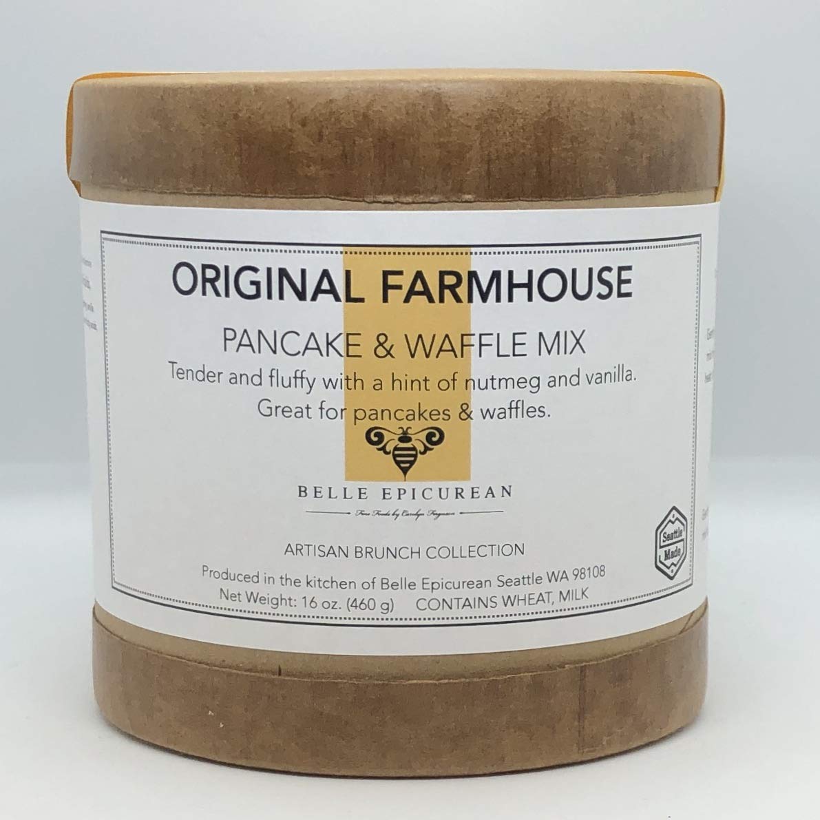 Original Farmhouse Pancake & Waffle Baking Mix by Belle Epicurean - 16oz | Homemade Breakfast & Brunch Mix for Fluffy Pancakes & Crispy Waffles | Perfect for Family Gatherings & Weekend Brunches
