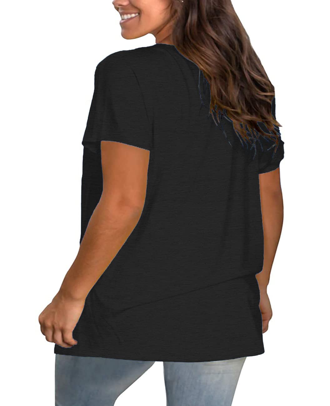 Plus Size Summer T-Shirts for Women - Short Sleeve Round Neck Casual Loose Fit Tee Top - Perfect for Beach, Vacation & Everyday Wear