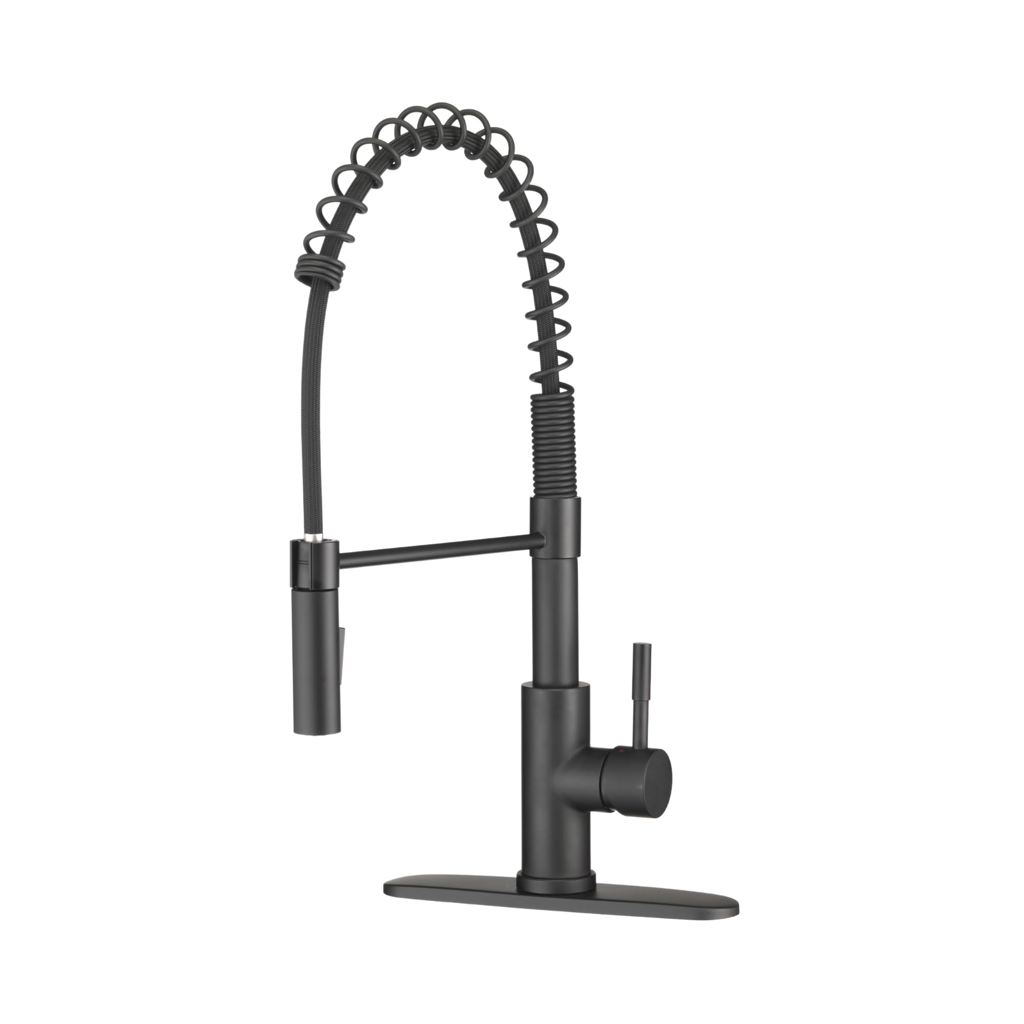 Durable RV Kitchen Faucet with Pull-Down Sprayer - Matte Black for Modern Sinks