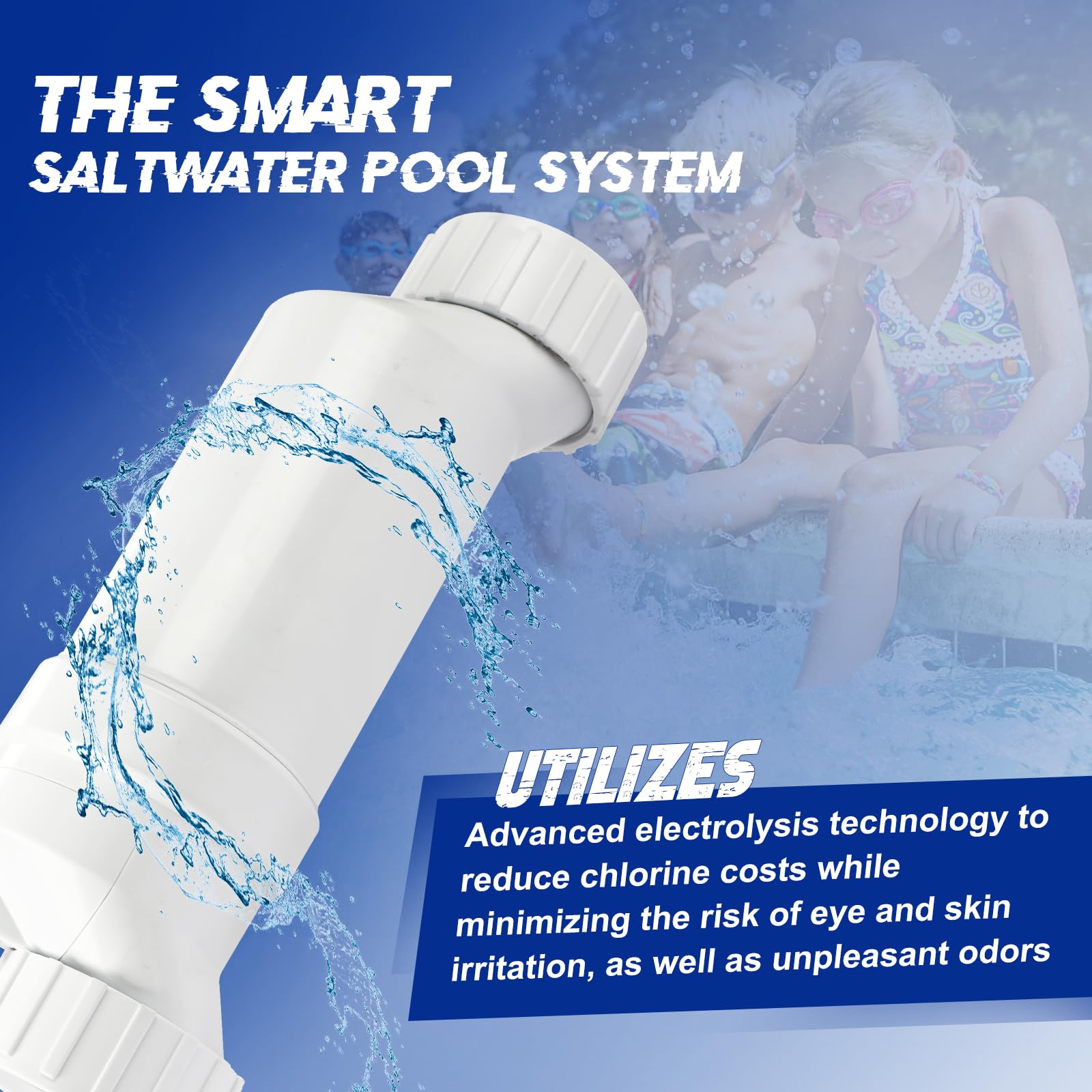 Hayward Salt Water Pool Chlorinator System - Compatible with W3T-Cell-5, T-CELL-5-SWP & T-Cell 5 | Salt Chlorine Generator for Pools up to 20,000 Gallons | Ideal for In-Ground & Above Ground Swimming Pools