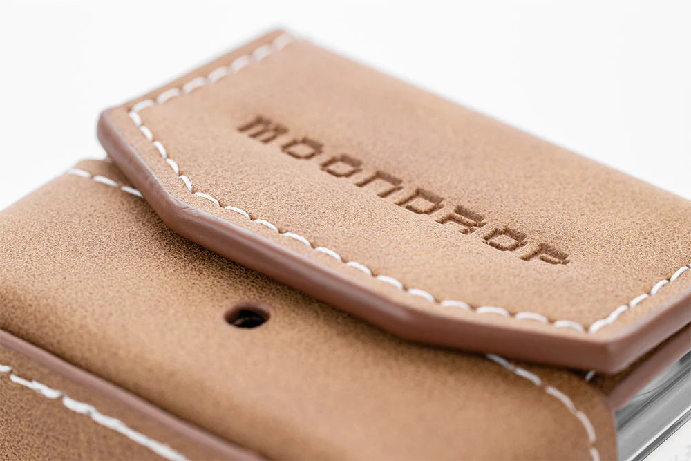 MOONDROP Premium Leather Headphone Case for Space Travel - Durable Protective Cover for Headphones, Earbuds, and Audio Accessories - Perfect for Travel, Commuting, and Daily Storage