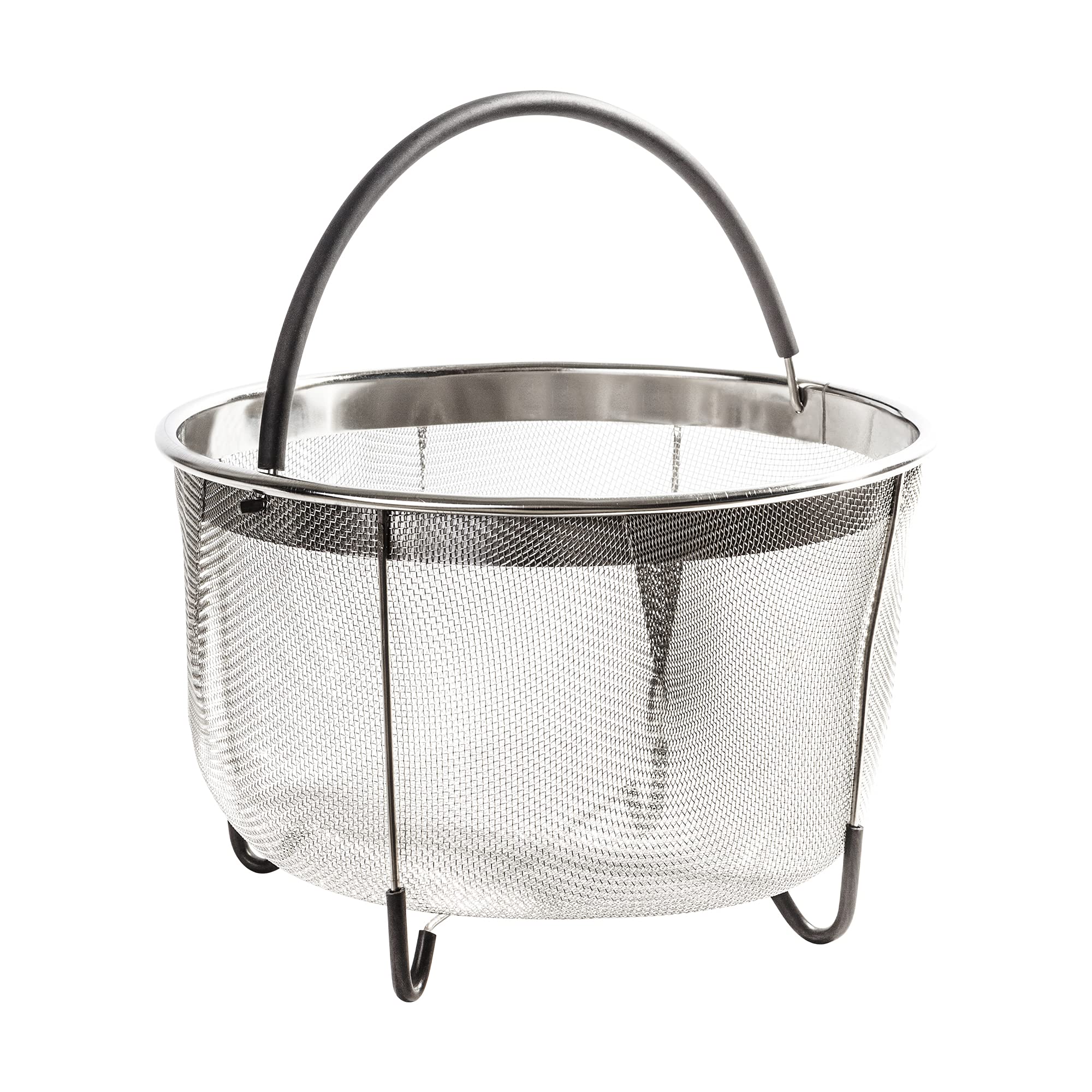 Instant Pot Steamer Basket 8 QT - Stainless Steel Cooking Insert for Healthy Meals - Perfect for Vegetables, Dumplings & Seafood
