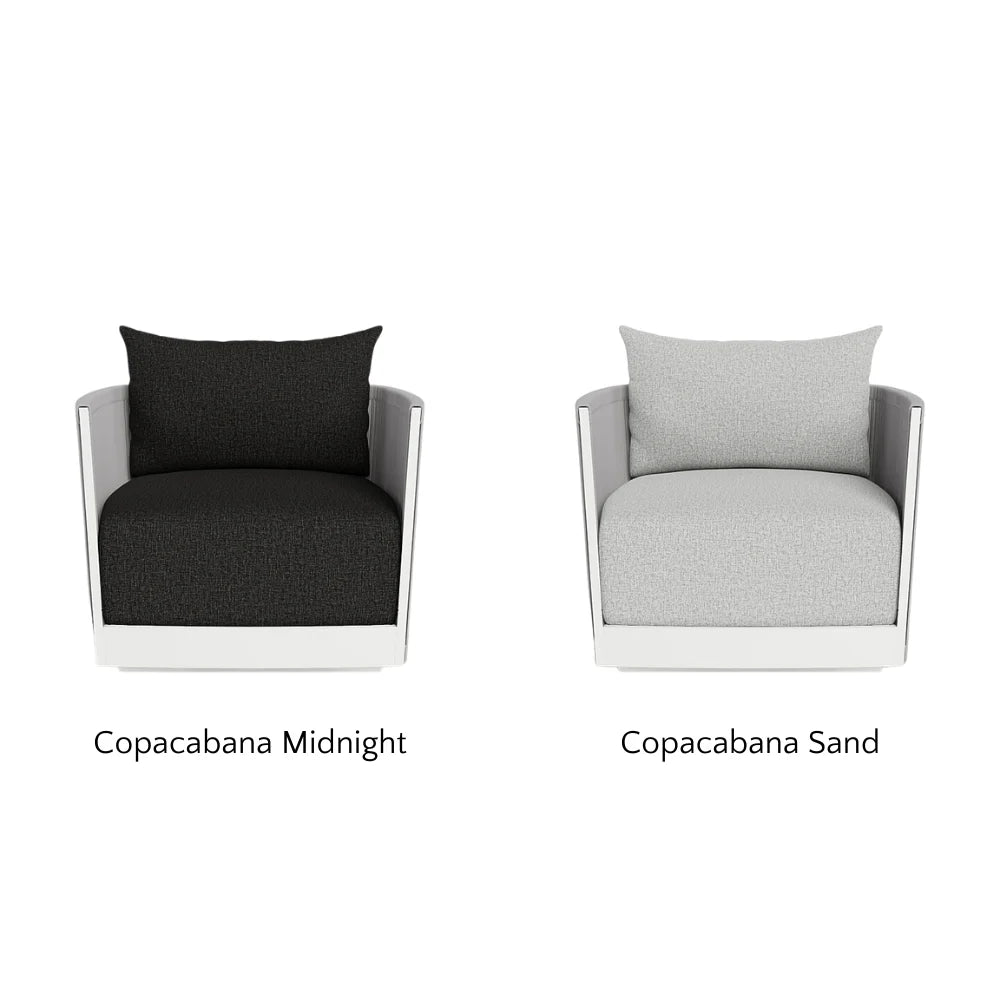 Antigua Outdoor Swivel Lounge Chair - 360 Degree Rotating Patio Furniture with Weather-Resistant Cushion, Perfect for Poolside, Garden, and Backyard Relaxation