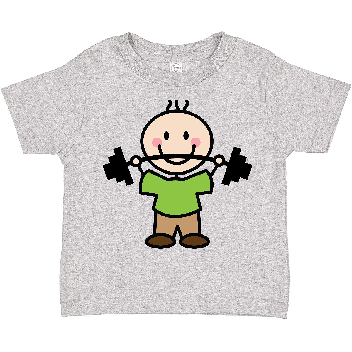 Inktastic Weightlifting Boy Toddler T-Shirt - Cute Workout & Gym Apparel for Kids - Perfect for Training, Sports & Playtime
