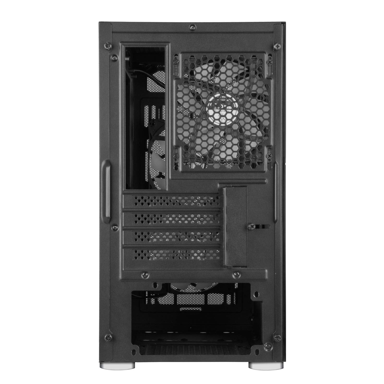SilverStone FARA H1M PRO Black Micro-ATX PC Case with Tempered Glass Side Panel & 3 ARGB Fans - Compact Gaming Tower for High-Airflow Builds, Perfect for Esports and Streaming Setups