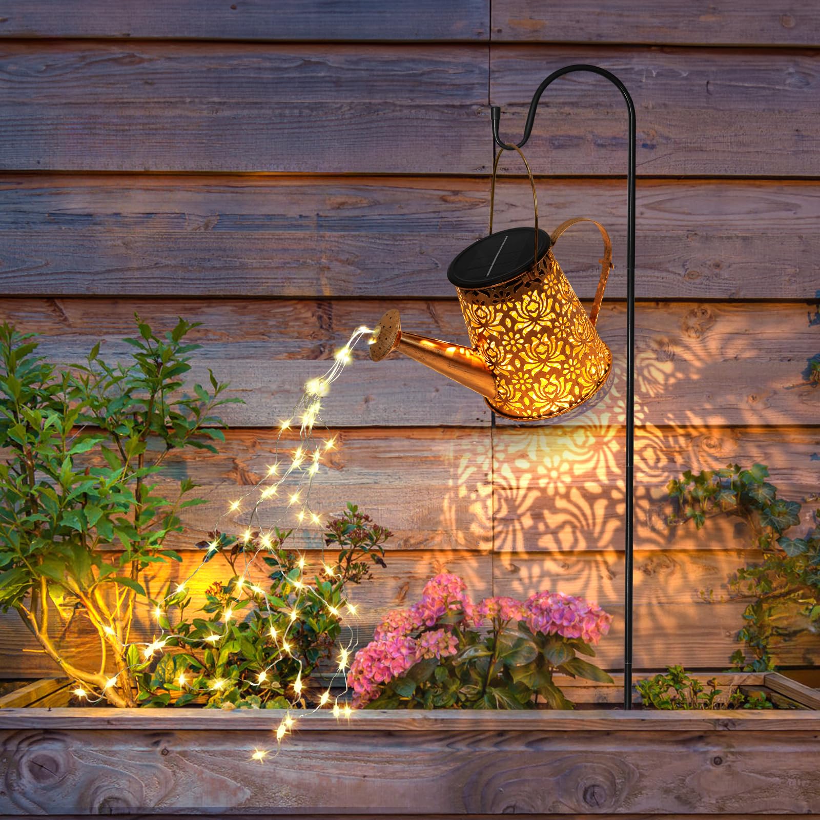 Solar-Powered Watering Can Garden Lights - Outdoor Waterproof Hanging Lantern for Yard, Patio, Lawn & Porch Decor - Perfect Easter/Birthday Gift for Women, Mom & Grandma - Ideal for Garden Parties, Pathway Lighting & Outdoor Decorations