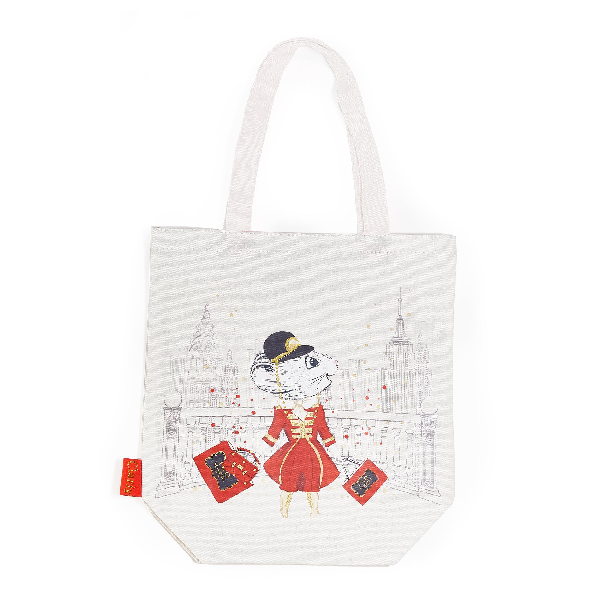FAO Schwarz Claris The Mouse Magnificent Mess Book Bag - Cute Kids Backpack for School, Travel & Storybook Adventures