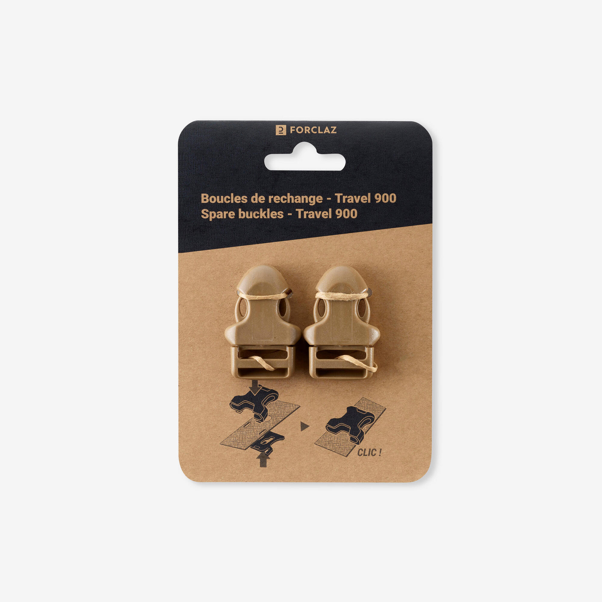 Forclaz Travel 500 Replacement Backpack Buckle - Heavy Duty Plastic Buckles for Hiking & Outdoor Gear - Perfect for Backpack Repair & Replacement