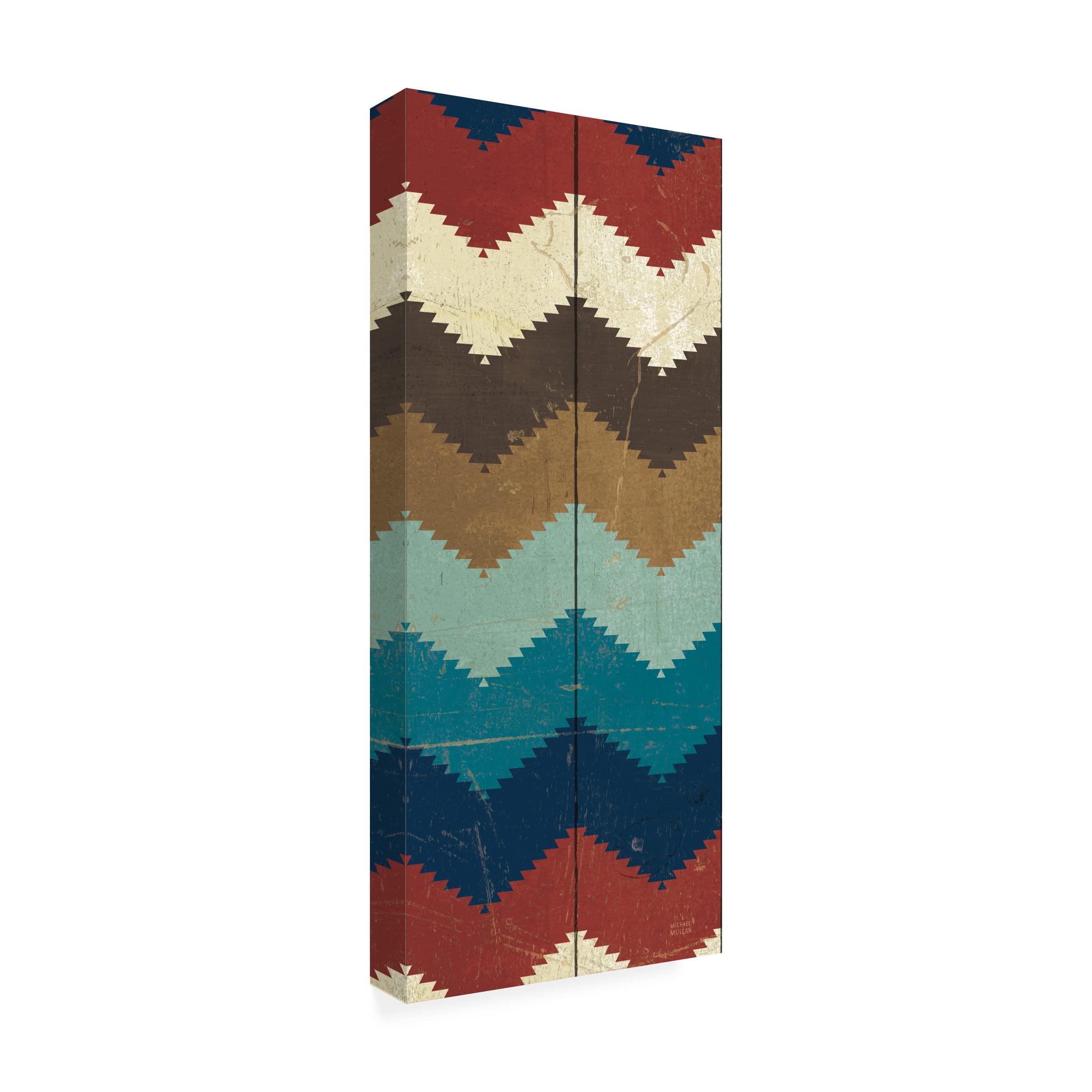 Michael Mullan Native Tapestry Panel I Canvas Art Print - Handmade Wall Decor for Living Room, Bedroom & Office | Trademark Fine Art Collection