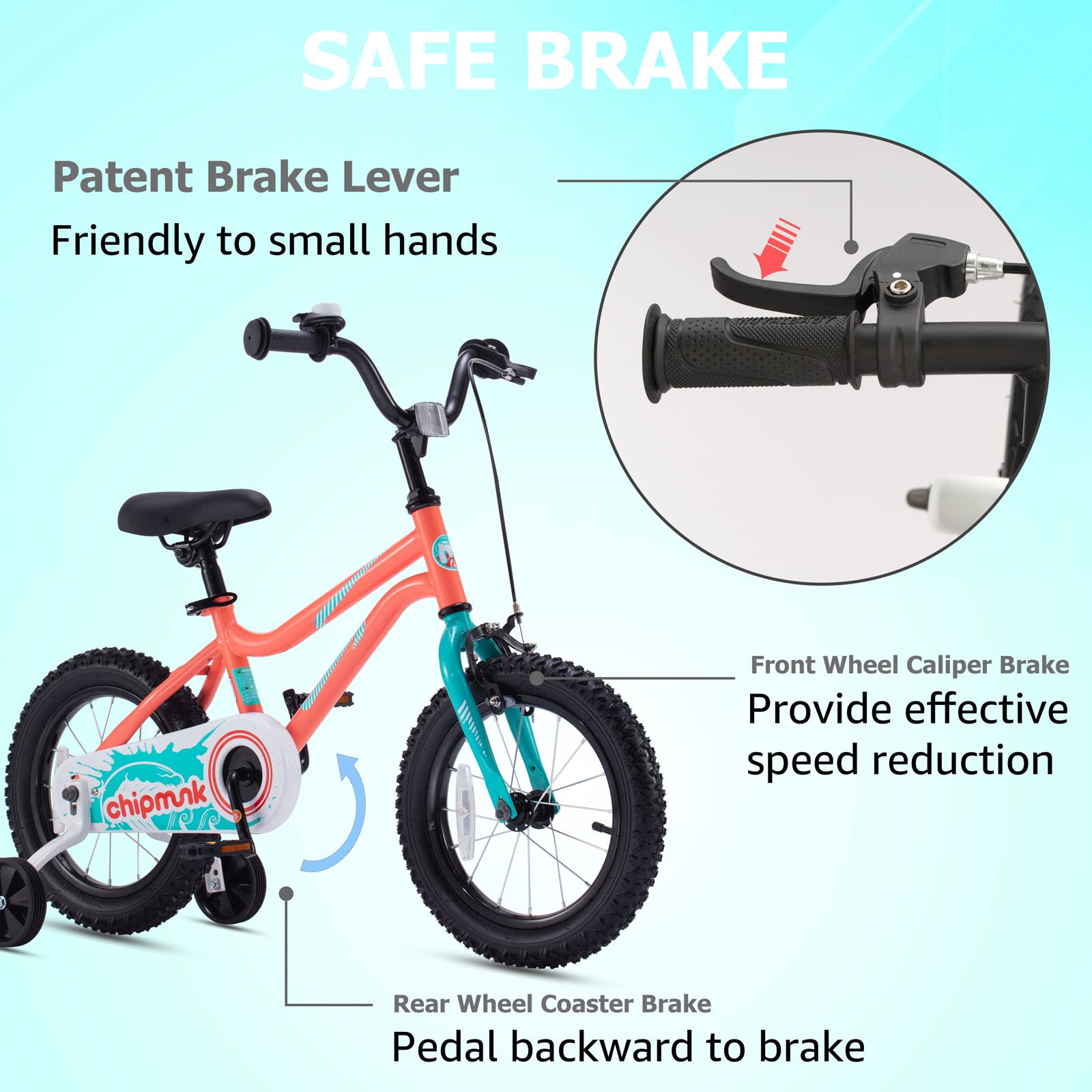 Royalbaby Summer Kids Bike for Boys & Girls - 12, 14, 16, 18 Inch Children's Bicycle for Ages 3-9 Years | Perfect for Outdoor Play, Park Rides & Neighborhood Adventures