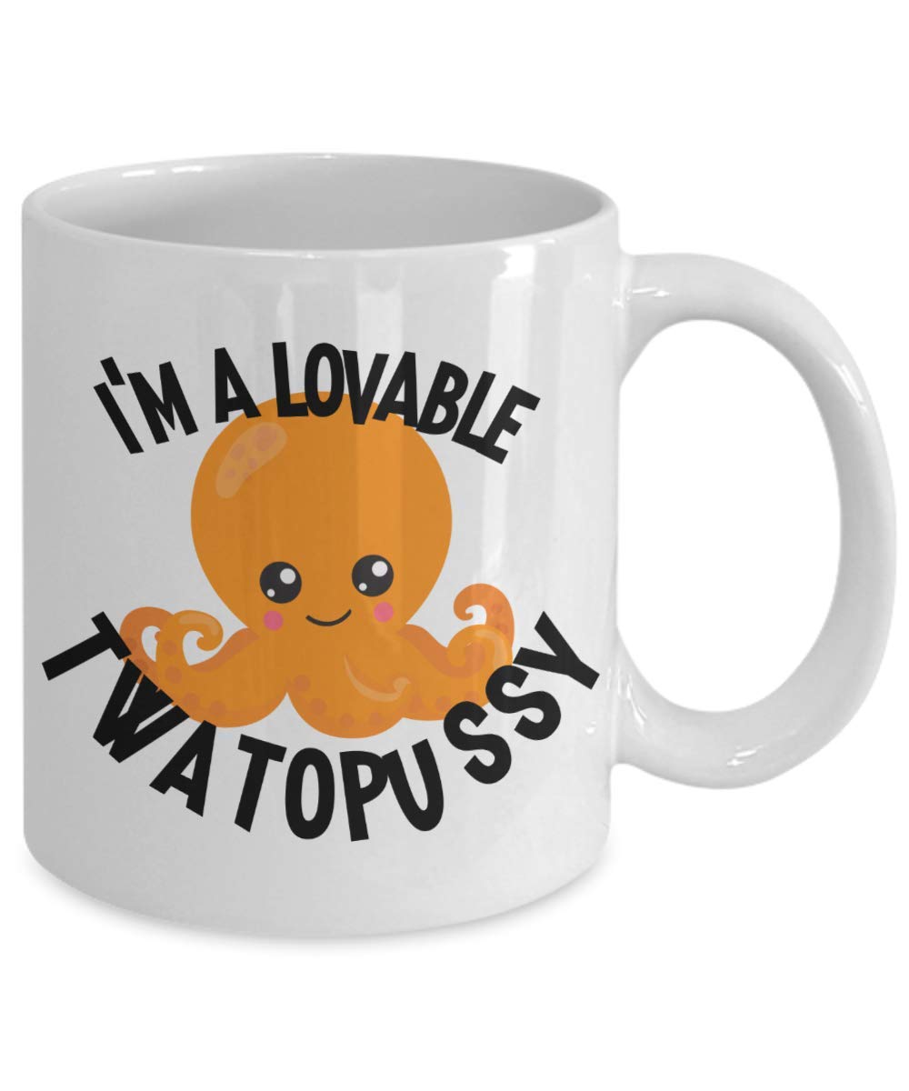 Funny Cute Loveable Twatopussy Mug - Unique Gag Gift for Women, Best Friend Birthday, Coffee & Tea Lovers - Perfect for Office, Home, or Party Use
