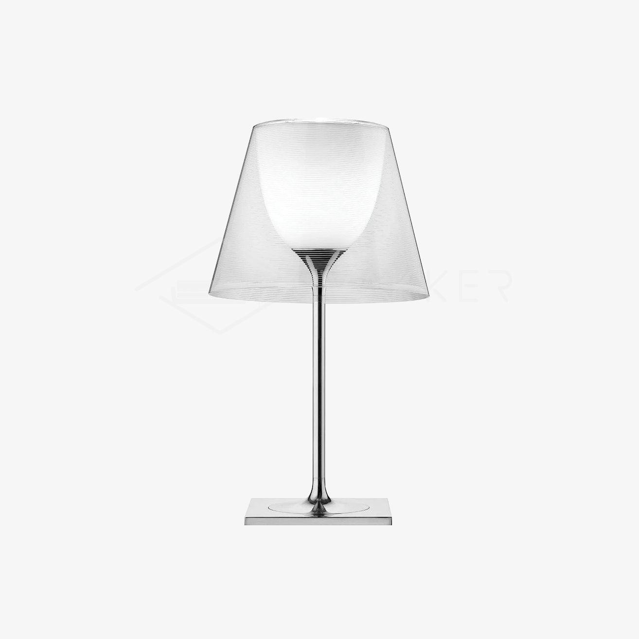 Chrome Prism Table Lamp - Modern LED Nightstand Light for Bedroom, Living Room, Office - Dimmable & Energy Efficient Decorative Lighting