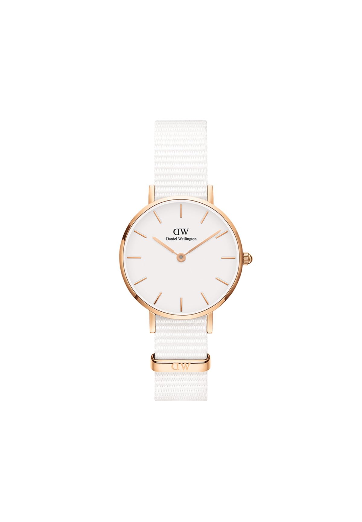Daniel Wellington Petite Rose Gold Fabric Watch for Women - Elegant Polyester Strap, Minimalist Design - Perfect for Everyday Wear, Office & Casual Outfits