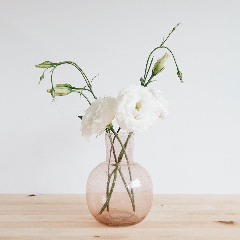 Hand Blown Glass Carafe & Cup Set - Elegant Petal Design for Wine, Water, or Juice - Perfect for Dining, Gifting, and Home Decor