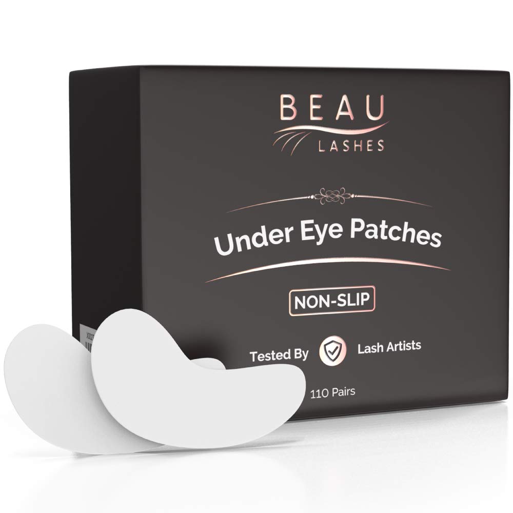 100 Pairs Hydrogel Under Eye Pads & Eyelash Extension Remover Gel | Lint-Free Eye Patches for Lash Extensions & Lifts | Professional Lash Glue Remover for Strong Adhesives | Perfect for Salon Use & At-Home Lash Care