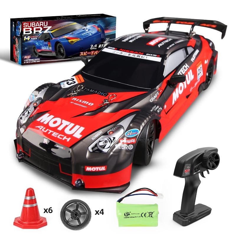 1:16 Scale 4WD Drift RC Toy Car with 2.4GHz Remote Control - Compact Design, Black - Perfect for Indoor Racing and Drift Practice