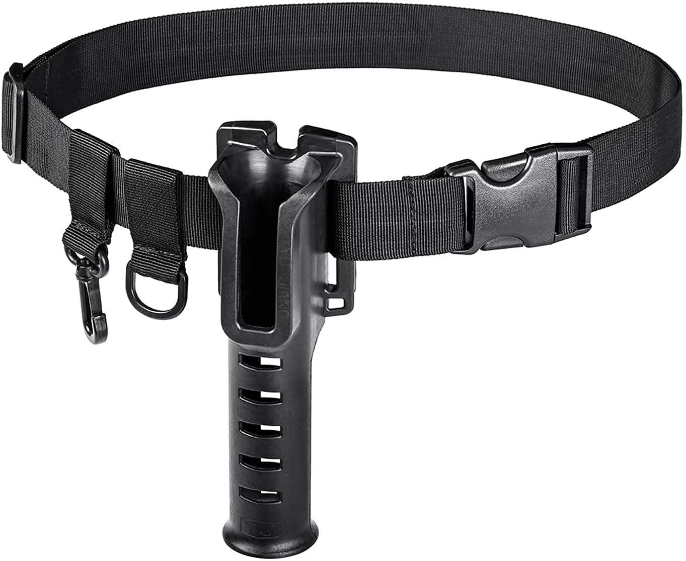 Adjustable Wade Fishing Belt with Rod Holder Kit - Portable Waist Wader Belt for Men, Kayak & Outdoor Fishing Accessory for Hanging Gear - Perfect for Kayak Fishing, Stream Wading & Shoreline Angling