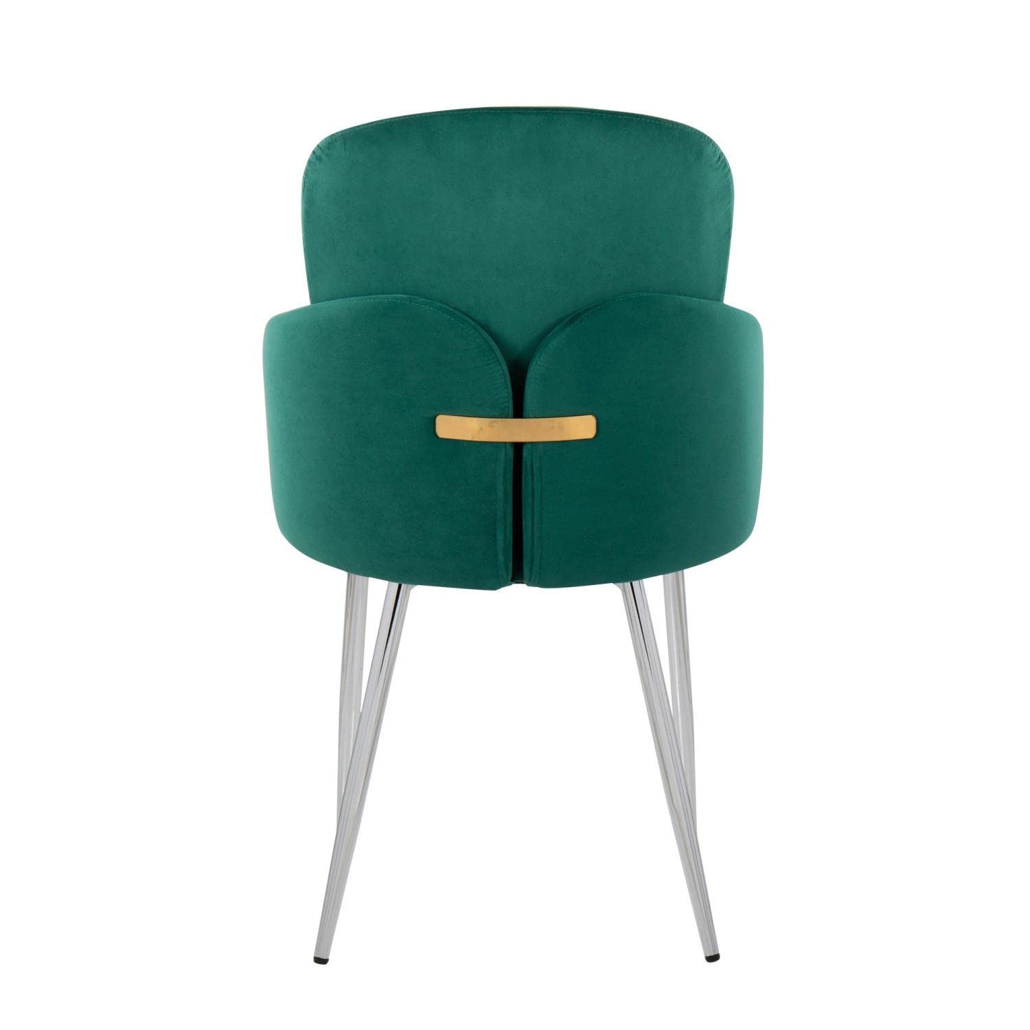 LumiSource Dahlia Upholstered Dining Chairs Set of 2 - Modern Kitchen Chairs for Dining Table | Perfect for Small Spaces, Breakfast Nooks & Contemporary Dining Rooms