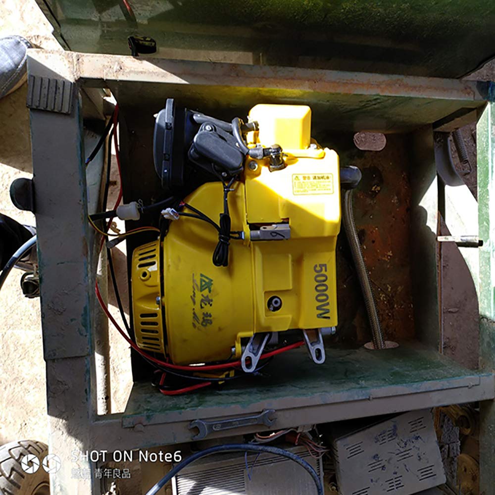 5KW Electric Vehicle Range Extender Generator - 60V Gasoline Powered with Electric Start & Auto Frequency Conversion for E-Trikes (Split Tank Design) - Perfect for Camping, RV Trips & Emergency Power Backup