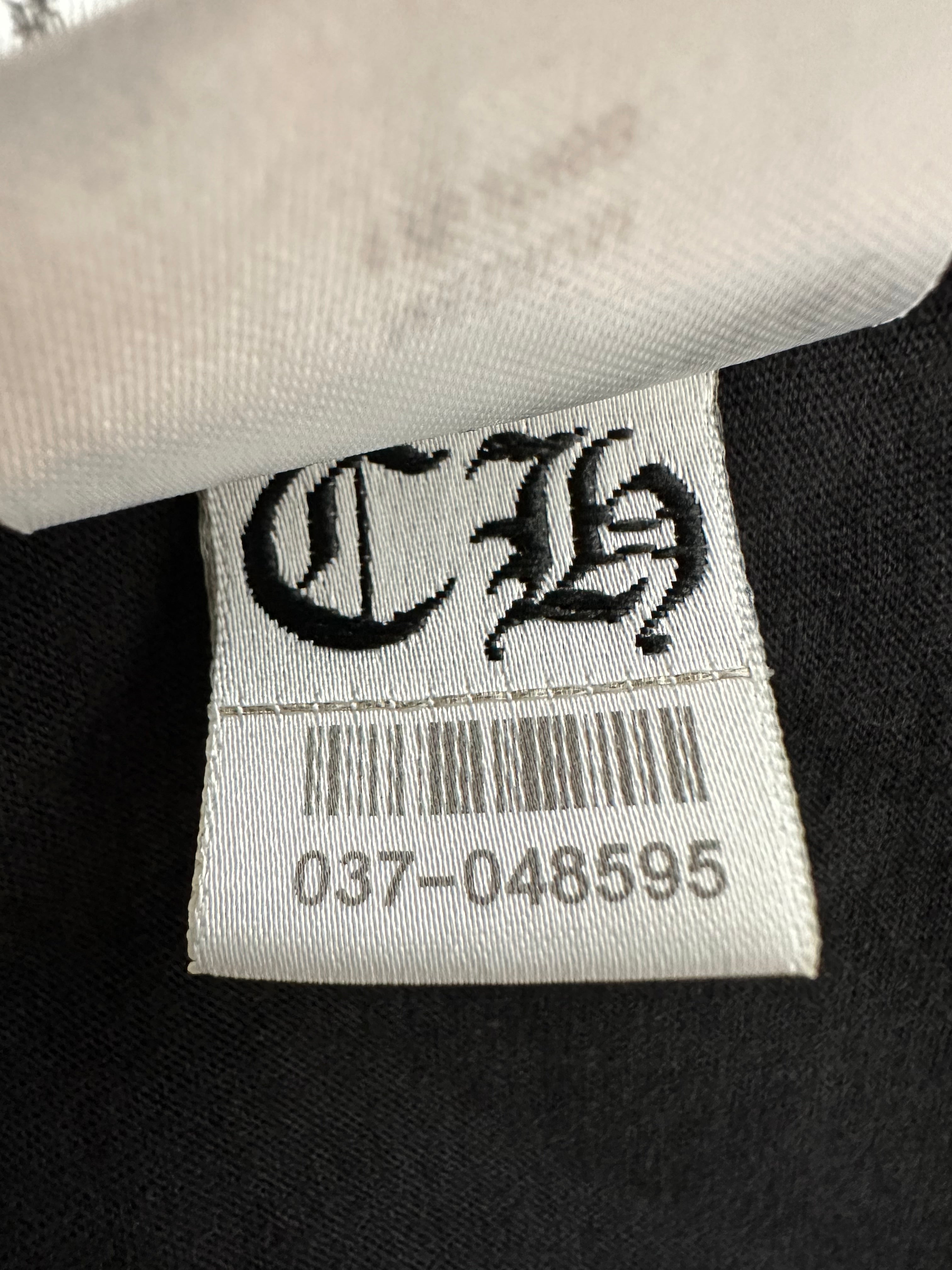 Chrome Hearts Black Cross Jacquard Horseshoe Logo T-Shirt - Stylish Graphic Tee for Men & Women | Perfect for Casual Wear, Street Fashion & Rocker Style