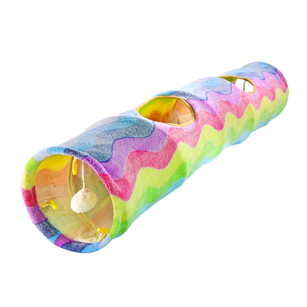 Interactive Cat Tunnel Toys for Indoor Play - Durable Pet Tube Toys with Rattle Sounds, Perfect for Exercise & Hide-and-Seek Games