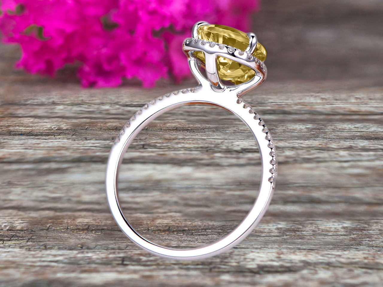 1.50 Carat Pear-Shaped Champagne Moissanite Engagement Ring in 10K Rose Gold with Halo Setting – Perfect for Proposals, Anniversaries & Romantic Occasions