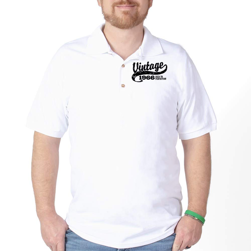Vintage 1966 Golf Shirt Men's Retro Golf Polo - Classic Cotton Short Sleeve Performance Shirt for Golfers | Perfect for Golf Tournaments, Casual Wear & Sports Events