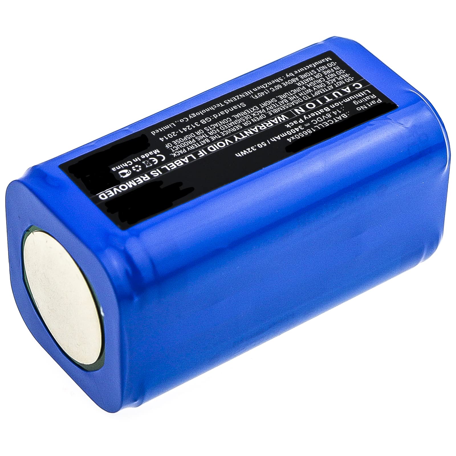 Synergy Digital Flashlight Batteries 14.8V 3400mAh Li-ion - 3 Pack Compatible with Bigblue VTL8000P-MAX Flashlight - Perfect for Camping, Hiking, Emergency & Outdoor Adventures