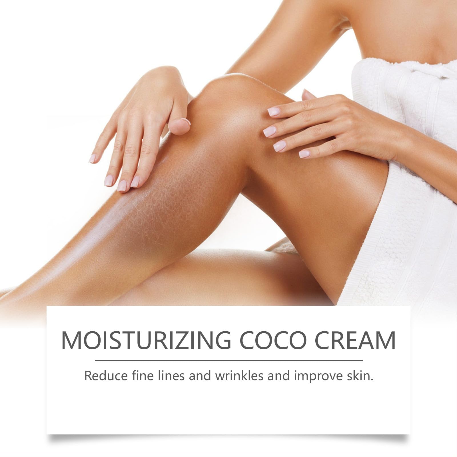Organic Coconut Body Cream - Deeply Moisturizing & Firming Skin Care for Bum, Bust & Belly | Natural Hydrating Cream with Nourishing Ingredients | Perfect for Dry Skin & Post-Pregnancy Care (2 Pack)