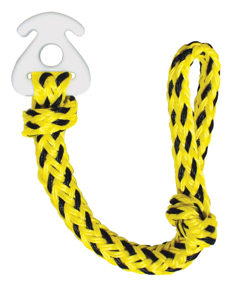 SereneLife Water Sport Kneeboard with Hook for Kids & Adults - Adjustable Strap Kneeboard for Boating & Water Sports (Black/Blue) | Airhead Kwik-Connect Tow Rope for Tubing Connector - Perfect for Lake, Beach & Summer Water Activities