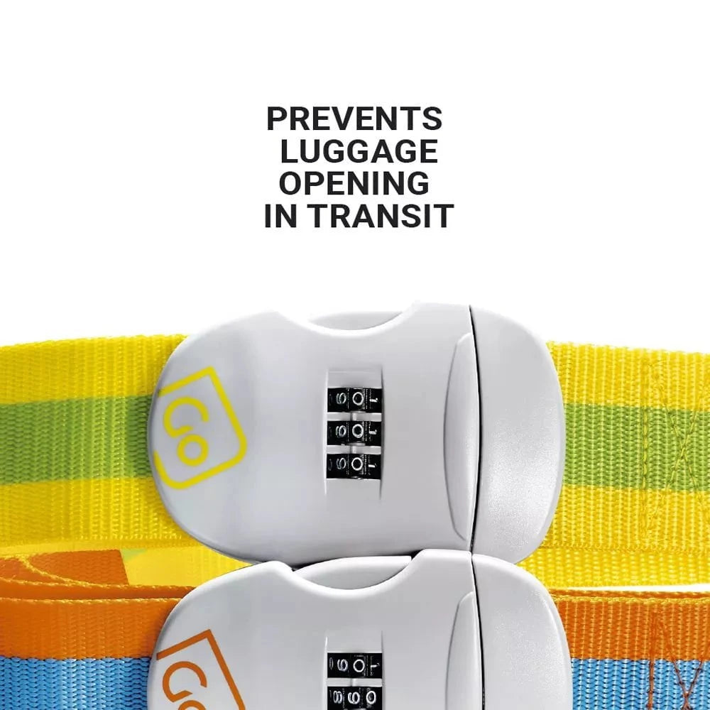 Go Travel Combi Luggage Strap - Adjustable Suitcase Belt for Secure Travel - Perfect for Airports, Train Trips & Vacation Packing
