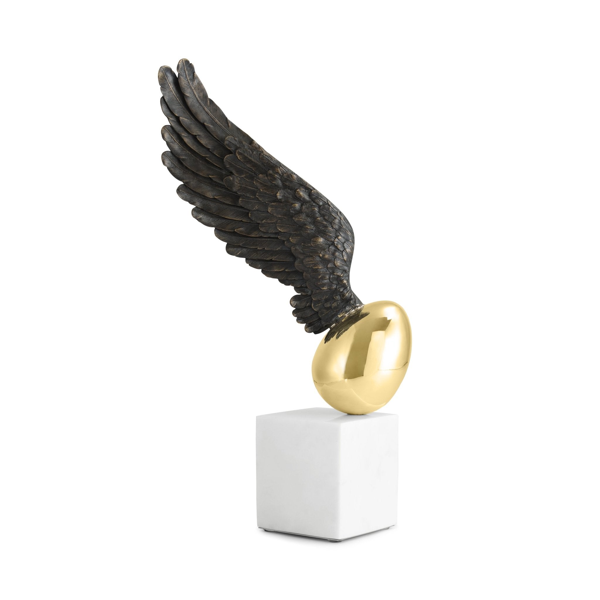 Elegant Flight Small Sculpture - Handcrafted Airplane Decor for Home & Office - Perfect for Aviation Enthusiasts & Travel Lovers