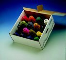 Trait-Tex 8 Oz. Acrylic Washable Standard-Weight Yarn Cone Set - 5670 Yards Dispenser Box (Set of 9) | Perfect for Knitting, Crocheting, and DIY Craft Projects