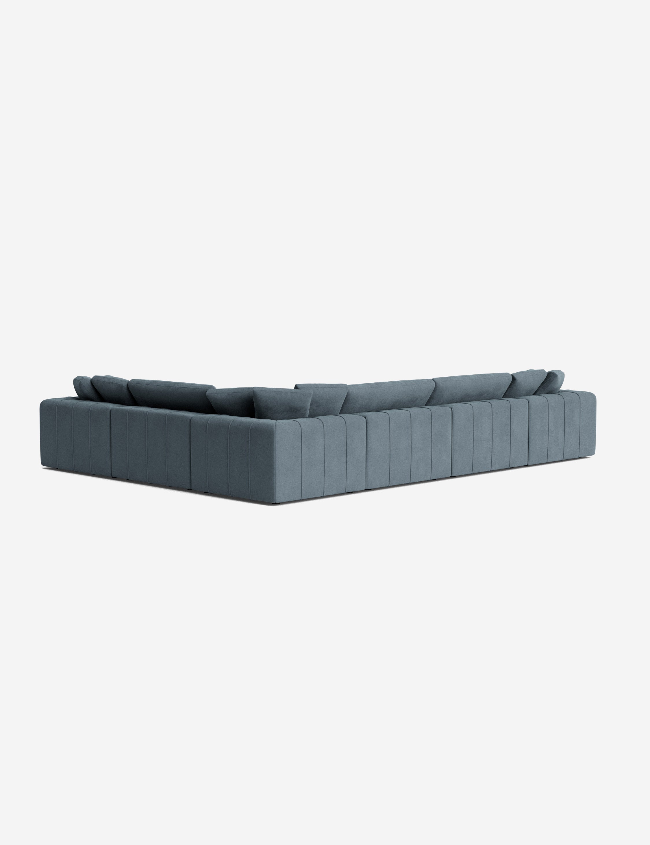 Capella Modular Corner Sectional Sofa - Modern L-Shaped Couch for Living Room, Home Theater & Lounge Areas | Customizable Comfortable Furniture