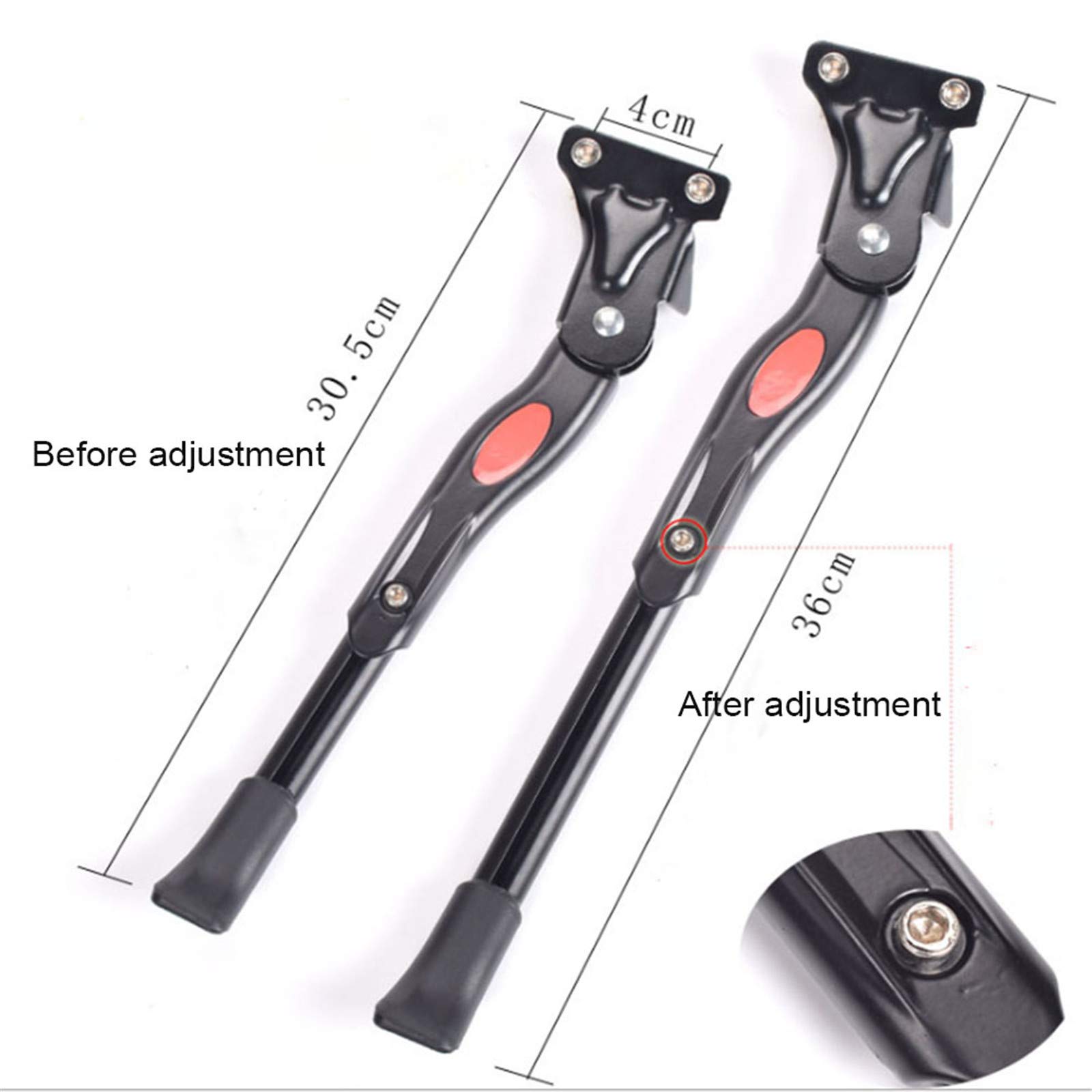 Adjustable Aluminum Alloy Bike Kickstand Center Mount for 22-27 Inch Bicycles - Kids Bike, Mountain Bike, Road Bike, Adult Bike | Perfect for Commuting, Off-Roading & Everyday Cycling