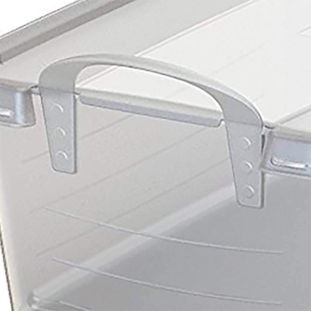 14 Quart Clear Stackable Storage Bins - 18 Pack Plastic Organization Containers for Home, Office & Closet Storage Solutions